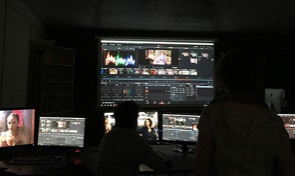 davinci resolve vidéo projeté pendant la formation aux lapins bleux à Ivry